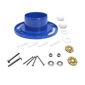 ABS Toilet Flange 3 Inch Level Fit Closet Flange Kit in Blue Color