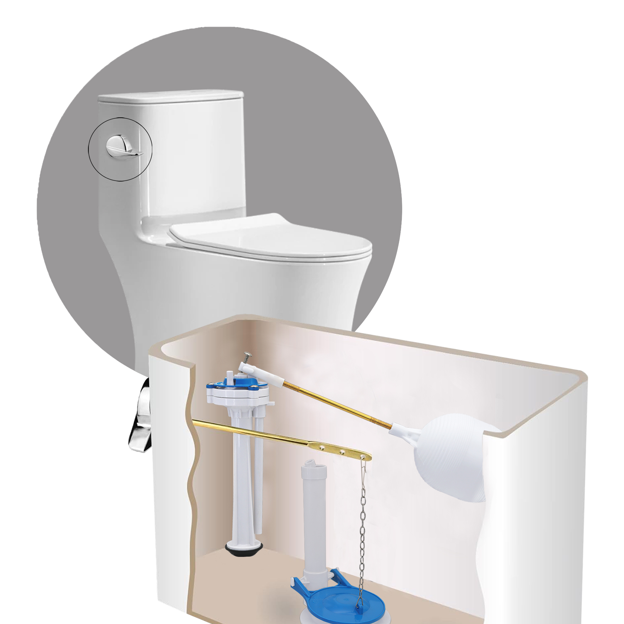 toilet flush handle - 图片 8